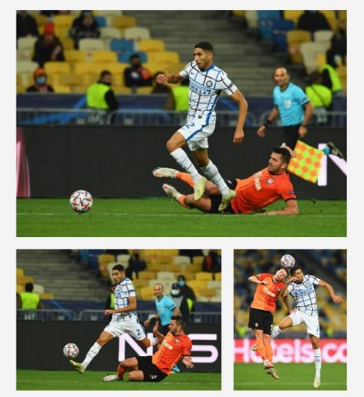 حكيمي والانتر يكتفيان بنقطة أمام المضيف شاختار