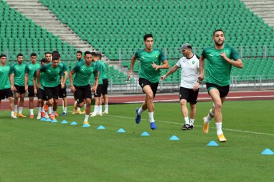 حصص تدليك للاعبي المنتخب قبل  لقاء أفريقيا الوسطى
