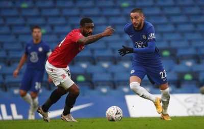 زياش الثاني ضمن  الخماسي الطوب  في تشيلسي.