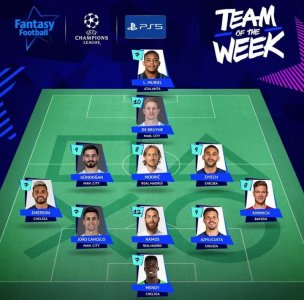 زياش ضمن التشكيل المثالي للأسبوع بعصبة الأبطال