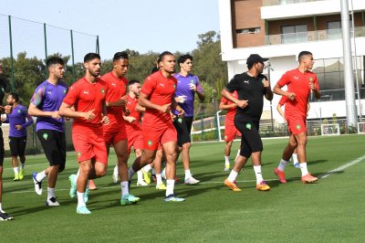 المنتخب المغربي يخوض آخر حصة تدريبية قبل مواجهة بوركينافاسو