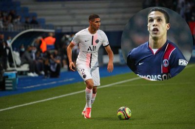 حكيمي ثاني مغربي يسجل لباريس سان جيرمان بعد القرقوري