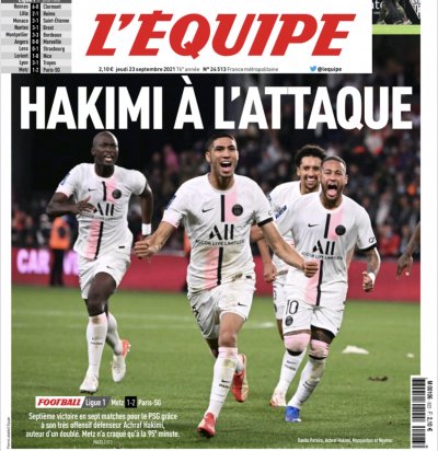  ليكيب  تحتفل بالرائع حكيمي