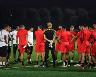 المنتخب الرديف يتدرب بملعب الإرسال 1 إستعدادا لمواجهة فلسطين