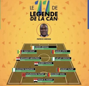الكامروني باتريك مبوما اختار نيبت في تشكيلة اساطير افريقيا