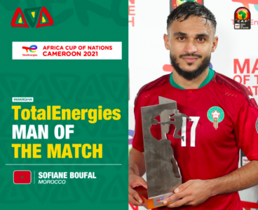 بوفال أفضل لاعب في مباراة الأسود ضد غانا