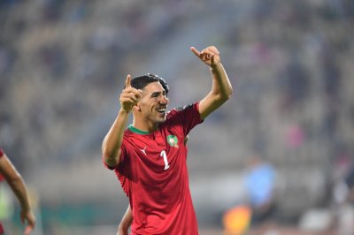 بالصورة.. مبابي تفاعل مع هدف حكيمي بمرمى الغابون