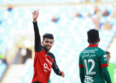 البركاوي أضاع جزاء وسجل هدفا بالسعودية