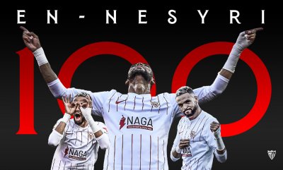 لم يسجل منذ ستة أشهر.. النصيري وصل للمباراة المائة مع اشبيلية