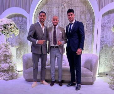 المحمدي وبوهدوز شاركا الأحمدي فرحته بالزفاف