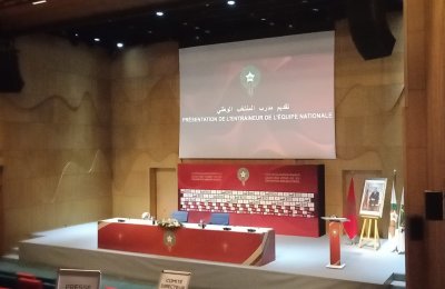 تحضيرات لندوة  للناخب الوطني بمركب محمد السادس بسلا