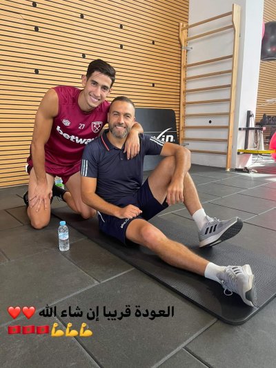 الحواصلي وأݣرد يتدربان داخل مركب محمد السادس لكرة القدم بسلا