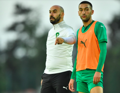 زياش شارك في الحصة التدريبية للأسود وبدا سعيدا للغاية