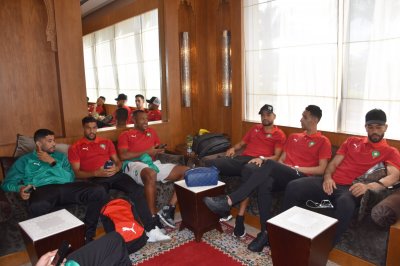 الفريق الوطني أقلع صوب برشلونة