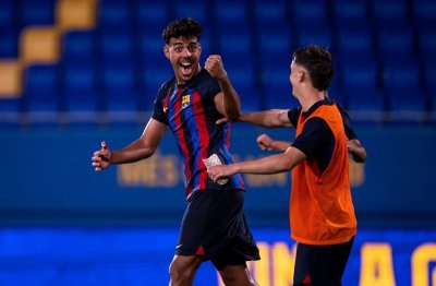 مدافع أشبال الأطلس سجل لبرشلونة في عصبة الأبطال