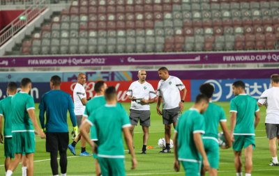 حصة لإزالة العياء للاعبين الذي شاركوا في مباراة جورجيا