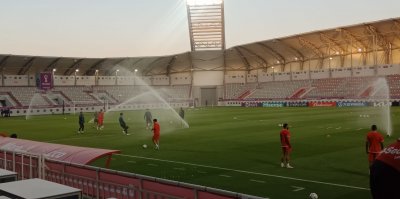 الحصة التدريبية للفريق الوطني تنطلق في هذه الأثناء