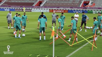 اليوم يخوض المنتخب الوطني حصته التدريبية تحضيرا لمباراة إسبانيا