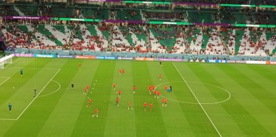 المنتخب الوطني يبدأ عملية الإحماء في هذه الأثناء