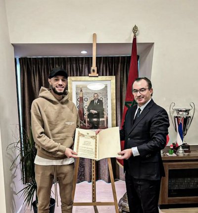 القنصل العام للمغرب بأمستردام يستقبل مزراوي