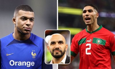 الركراكي يتحدث عن صداقة حكيمي ومبابي