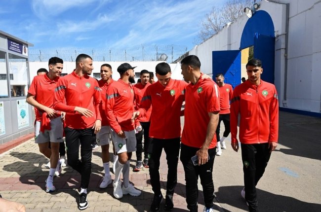 أسود الأطلس بسجن سلا قبل إستئناف التداريب