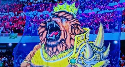 تيفو الأسد هدية للأسود