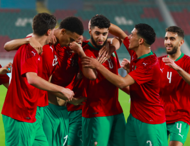 صيباري يقود الأولمبيين لسحق أوزبكستان بثلاثية