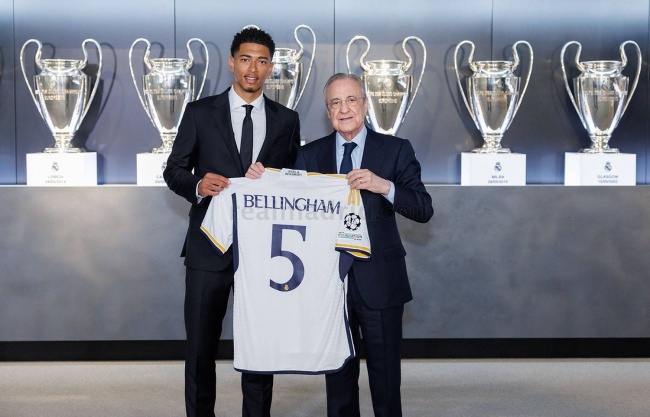 بيلينغهام سيرتدي الرقم 5 مع مدريد تكريما لزيدان