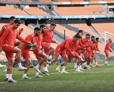 بالصور: المنتخب الوطني يختتم تحضيراته لمباراة جنوب إفريقيا