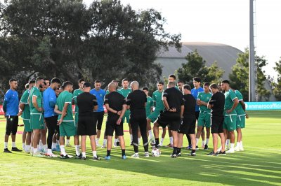 حصة تدريبية ثانية للفريق الوطني