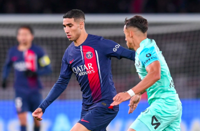 حكيمي رجل مباراة باريس ومونبوليي