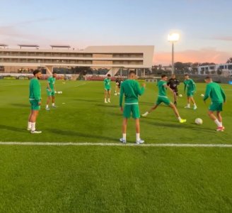 أول حصة تدريبية للمنتخب الوطني
