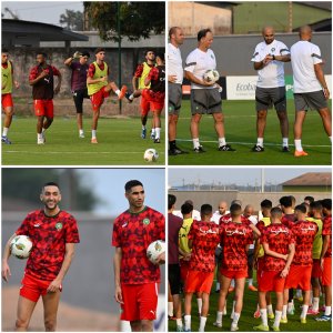 الركراكي وضع اللمسات الأخيرة على تداريب الأسود قبل مواجهة تنزانيا