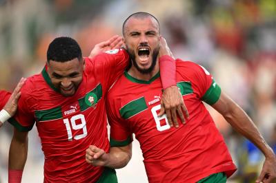 المنتخب المغربي متقدم بهدف العميد