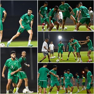 الناخب الوطني يرفع من إيقاع التحضيرات لمباراة جنوب إفريقيا في حصة اليوم