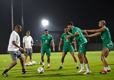 حصة تدريبية رابعة للمنتخب الوطني بسان بيدرو تحضيرا لمباراة جنوب إفريقيا