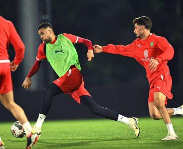 المنتخب الوطني يخوض ثاني حصة تدريبية وعدلي يعود للتداريب