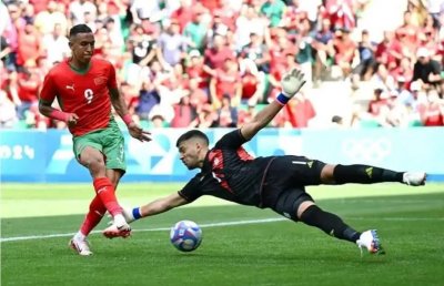 المنتخب الأولمبي أنهى الشوط الأول متفوقا بهدف