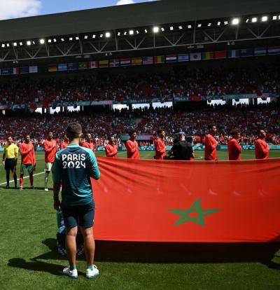 المنتخب المغربي متأخر في الشوط الأول
