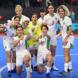 المنتخب المغربي النسوي للفوتصال في نهائي كاس افريقيا