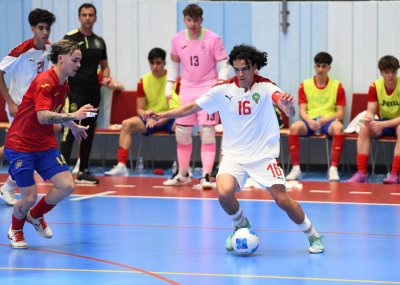 المنتخب الوطني لكرة القدم داخل القاعة لأقل من 19 يتعادل مع اسبانيا