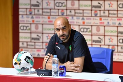 الركراكي: أنا من سيتوج باللقب وحكيمي سيرفع الكأس