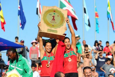 كرة الطائرة الشاطئية .. المنتخبات المغربية تفوز بالبطولة الإفريقية وتتأهل لبطولة العالم بأستراليا كرة الطائرة الشاطئية .. المنتخبات المغربية تفوز بالبطولة الإفريقية وتتأهل لبطولة العالم بأستراليا