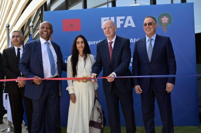 هذا ما قاله رئيس الفيفا بعد افتتاح مكتب الاتحاد الدولي لكرة القدم في إفريقيا بمركب محمد السادس لكرة القدم