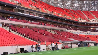 تيفو في إنتظار أسود الأطلس أمام النيجر