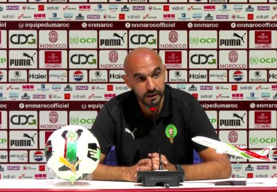 الركراكي: هنأت وهبي والشبان بعد الفوز على البرازيل