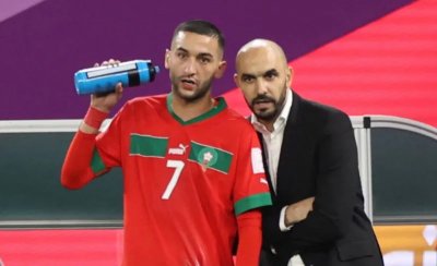 الركراكي: الهلالي غير محظوظ بتواجد حكيمي وزياش يغيب لأنه لايملك فريق