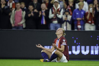 هالاند أسرع اللاعبين وصولا للهدف 50 دوليا