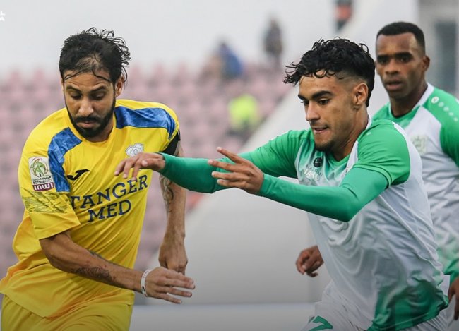 الدفاع الجديدي واتحاد طنجة تعادلا في ملعب البشير